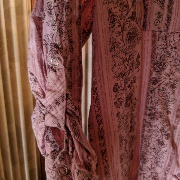 Junior's 3/4 sleeve western style blouse - Picture 6 of 8